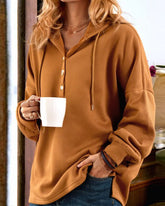 Långärmad topp med huva